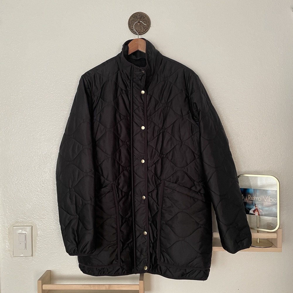 Quince Featherless Quilted Coat Black